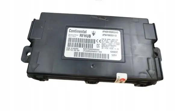 Maserati Ghibli Trunk lid opening control unit 670033112