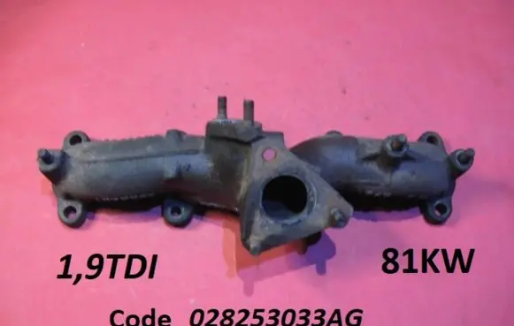 Skoda Superb B5 (3U) Exhaust manifold 028253033AG