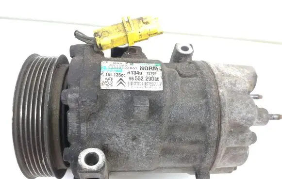 Peugeot 807 Air conditioning (A/C) compressor (pump) 9655229080 R134A1270F C3855502861