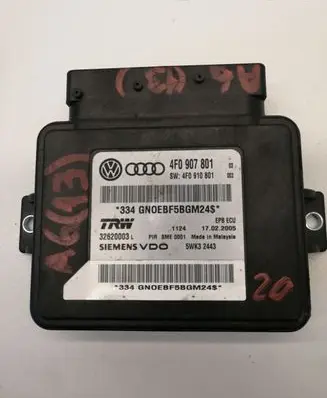 Audi A6 S6 C6 4F Hand brake control module 4F0907801 4F0910801