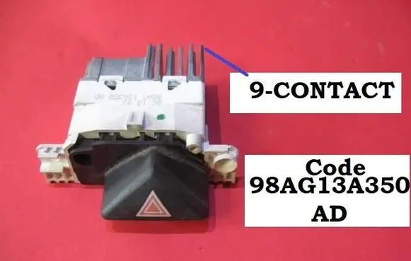 Ford Focus Hazard light switch 98AG13A350AD