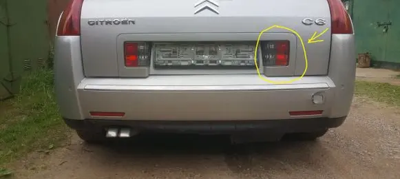 Citroen C6 Tailgate rear/tail lights