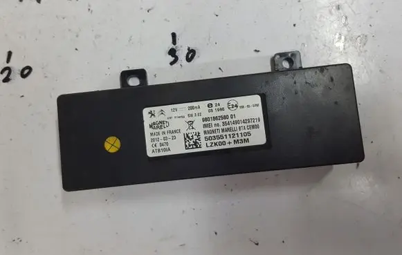Peugeot 508 Bluetooth control unit module 9801862580