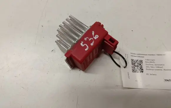 Volkswagen Bora Heater blower motor/fan resistor 657364M 5DS00646701 1J0907521