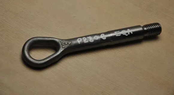 Towing hook eye