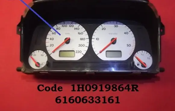 Volkswagen Golf III Speedometer (instrument cluster) 1H0919864R 6160633161