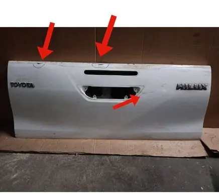 Toyota Hilux (AN120, AN130) Pickup box rear panel tailgate 