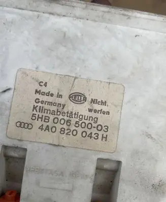 Audi A6 S6 C4 4A Climate control unit