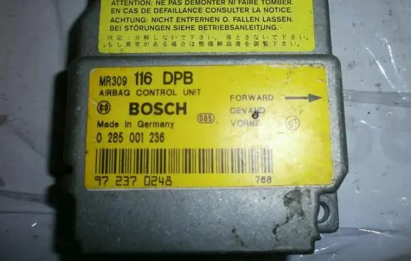 Mitsubishi Carisma Airbag control unit/module MR309116DPB 0285001236