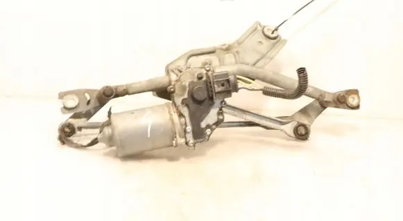 Front wiper linkage and motor