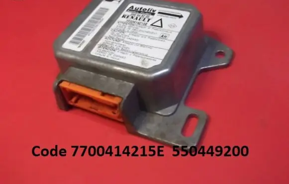 Renault Laguna I Airbag control unit/module 7700414215E 550449200
