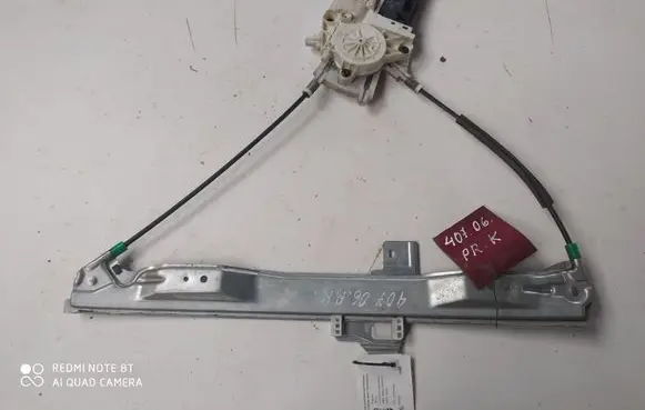 Peugeot 407 Front door window regulator with motor 9646594580