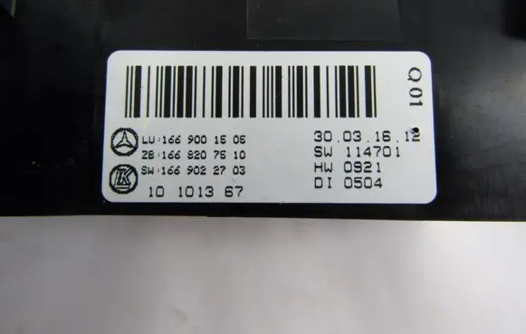 Mercedes-Benz GLE (W166 - C292) Climate control unit 1669001505