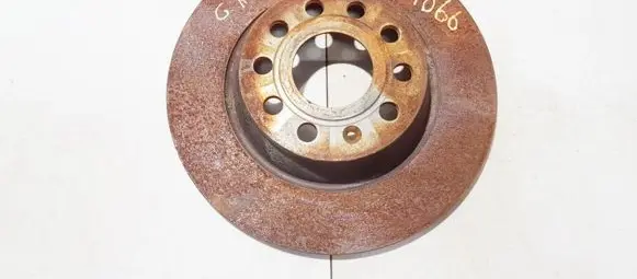 Volkswagen PASSAT B6 Rear brake disc neventiliuojamas