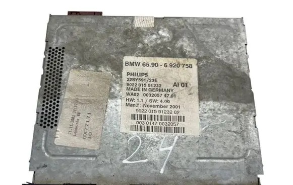 BMW 5 E39 GPS navigation control unit/module 6920758 65906920758 22SY59123E