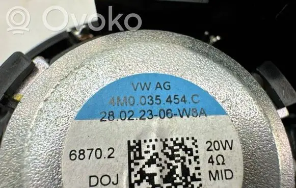 Volkswagen Tiguan Panel speaker 4M0035454C 68702 28022306W8A