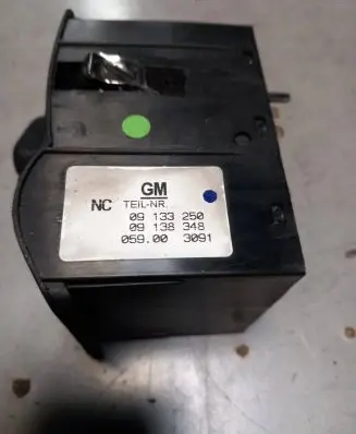 Opel Zafira A Headlight level height control switch 09133250 059003091