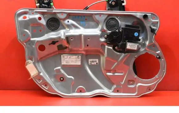 Volkswagen Polo Front door window regulator with motor 6Q4837401H