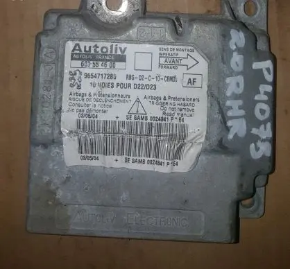 Peugeot 407 Airbag control unit/module 9654717280 603554600