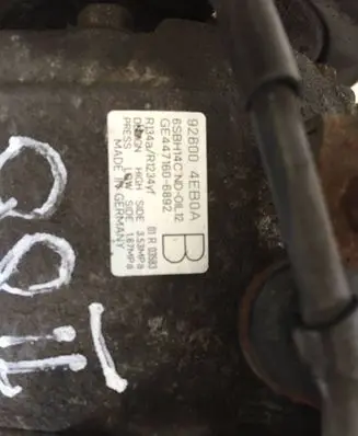 Nissan Qashqai Air conditioning (A/C) compressor (pump) 926004EB0A GE4471606892