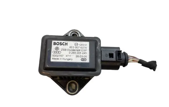 Audi A8 S8 D3 4E ESP acceleration yaw rate sensor 8E0907637A 0265005245 5002757