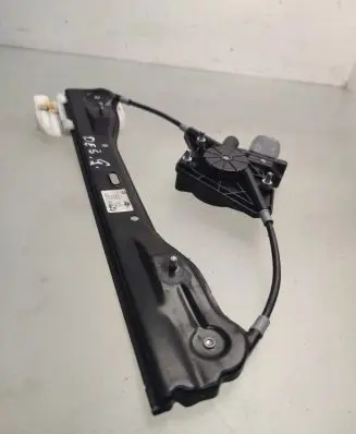 Rear door window regulator with motor