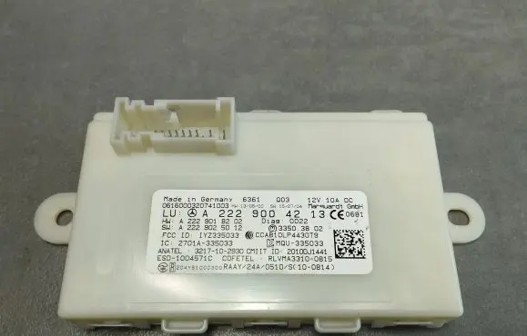 Mercedes-Benz GLC X253 C253 Keyless (KESSY) go control unit/module A2229018202