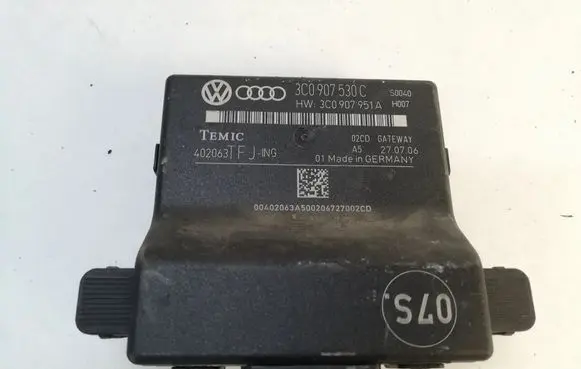 Volkswagen PASSAT B6 Gateway control module 3C0907530C