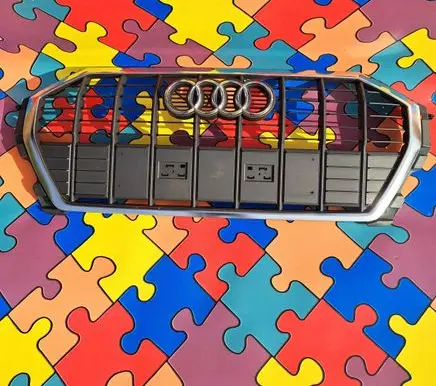 Audi Q3 F3 Front bumper upper radiator grill 83A853651