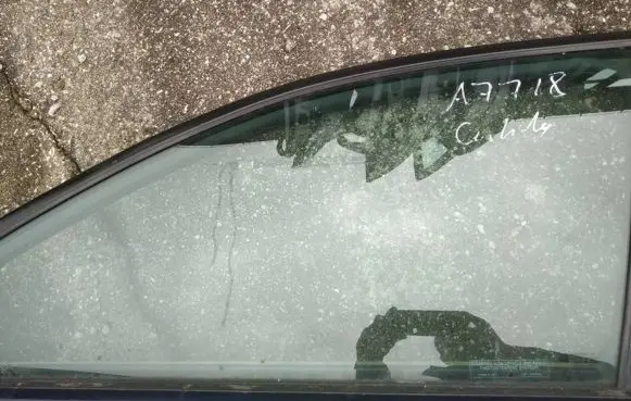 Cadillac CTS Front door window glass four-door