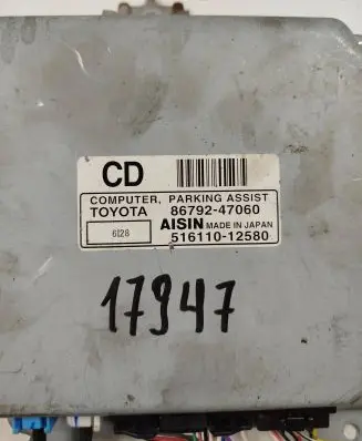 Toyota Prius (XW20) Parking PDC control unit/module 86792-47060 516110-12580