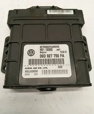 Volkswagen Touareg I Gearbox control unit/module 09D927750FA H61S0992 MSLA008886