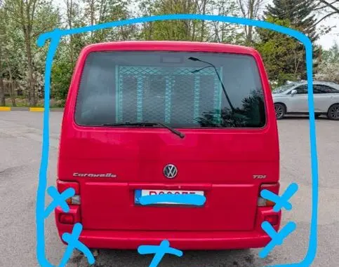 Volkswagen Transporter - Caravelle T4 Tailgate/trunk/boot lid LY3D