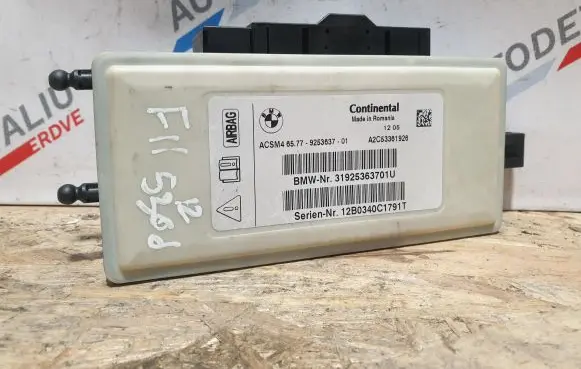 BMW 5 F10 F11 Airbag control unit/module 9253637 65779253637