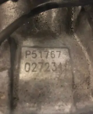 KIA Cerato Manual 5 speed gearbox P51767 027234