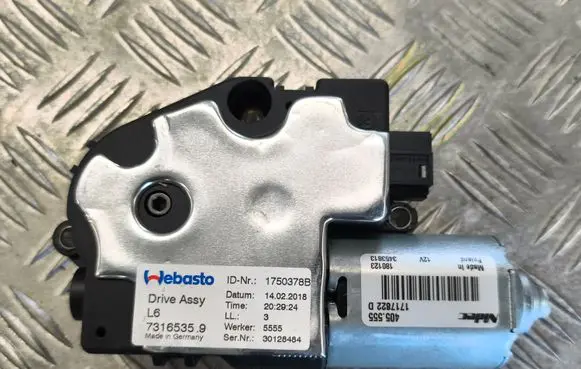 BMW 5 G30 G31 G38 Sunroof motor/actuator 405555 1717822D 3453813