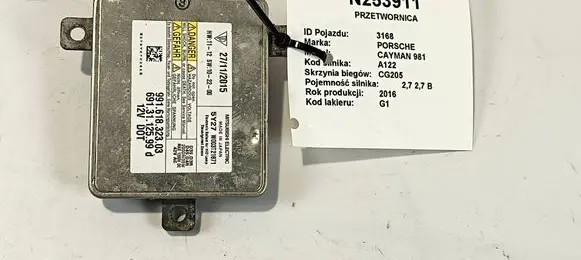 Porsche Cayman 981 Voltage converter/converter module 99161832303 27112015 6913112599