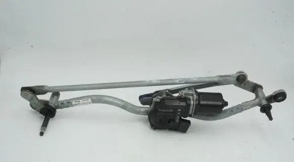 Front wiper linkage and motor