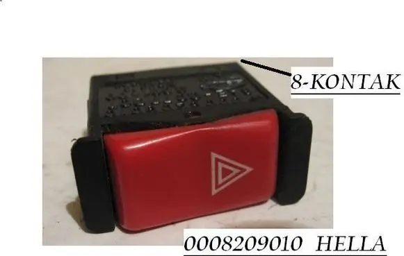 Mercedes-Benz W123 Hazard light switch 0008209010 SAEQC77D0T