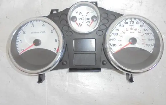 Peugeot 207 Speedometer (instrument cluster) 9666748980