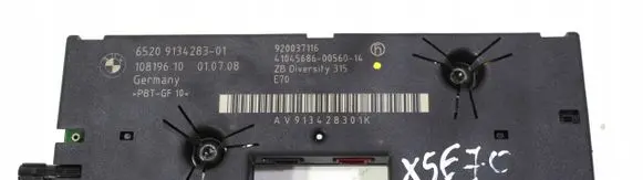 BMW X5 E53 Trunk lid opening control unit 9134283 9193847