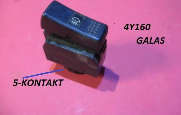 Fog light switch