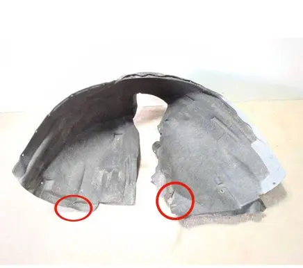 Volvo XC60 Front wheel arch liner splash guards 31298150