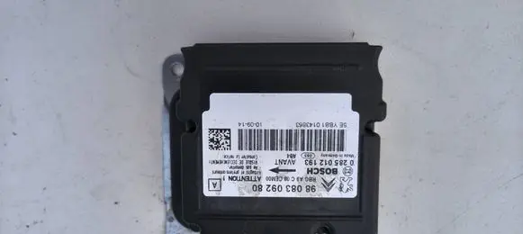 Peugeot 2008 I Airbag control unit/module 9808309280