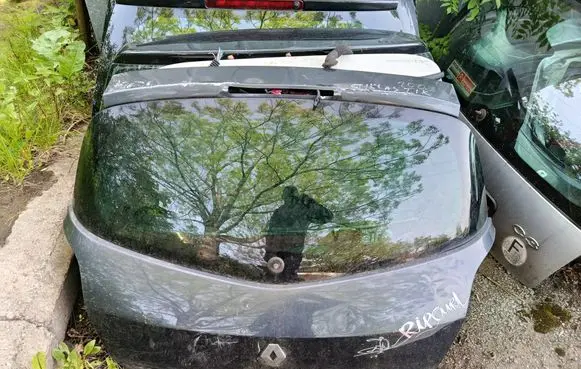 Renault Clio III Rear windscreen/windshield window 