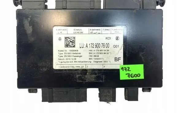 Mercedes-Benz SLK R172 Comfort/convenience module A1729007600