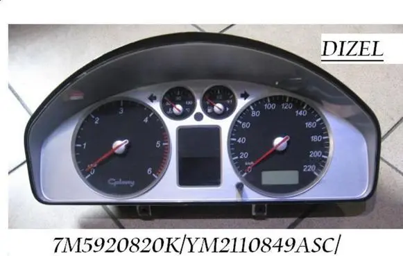 Ford Galaxy Speedometer (instrument cluster) 7M5920820K YM2110849ASC