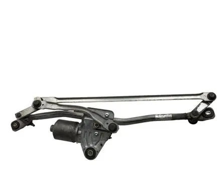 Front wiper linkage and motor
