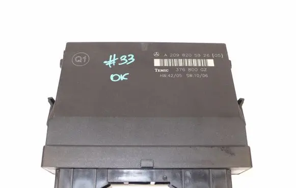 Mercedes-Benz CLK A209 C209 Comfort/convenience module A2098205926
