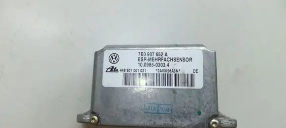 Volkswagen Touareg I ESP acceleration yaw rate sensor 7E0907652 448801001021